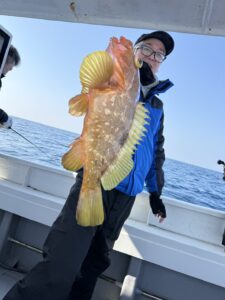 ブリ不在でタイラバへ！良型トラフグ＆根魚でお土産確保