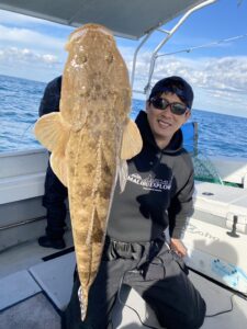 良型ヒラメとヤズがヒット！近海タイラバ&ジギング