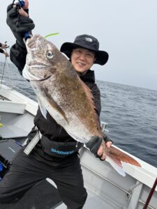 【糸島タイラバ大会】風波に苦戦も、真鯛87cmで見事優勝しました！