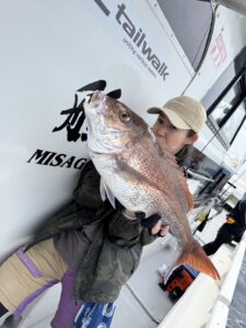 【糸島タイラバ大会】風波に苦戦も、真鯛87cmで見事優勝しました！