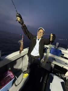 玄界灘・夜焚きイカ釣り｜今期初出船は渋めのスタート