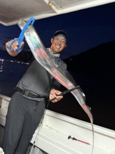餌の工夫で差が出る！博多湾タチウオ釣りでドラゴン級ヒット！