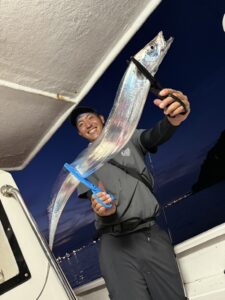 餌の工夫で差が出る！博多湾タチウオ釣りでドラゴン級ヒット！