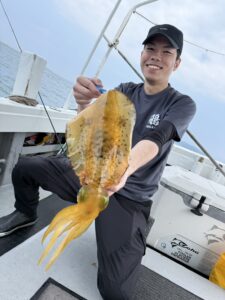 福岡・糸島周辺の湾内エギングで、アオリイカ好釣!
