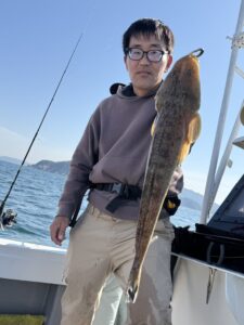 風と潮が同調し好反応！73cmの大鯛が浮上